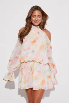 Boho Chiffon Mini Dress