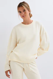 Knitted loungewear sweater