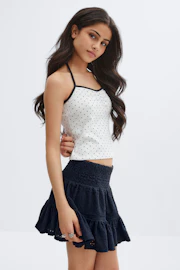 Y broderie anglais skirt