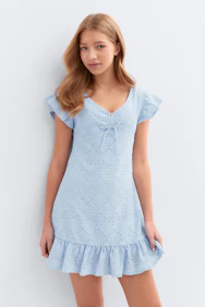 Y Broderie Anglais Dress