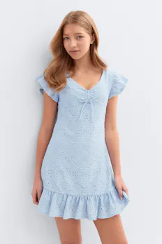 Y Broderie Anglais Dress