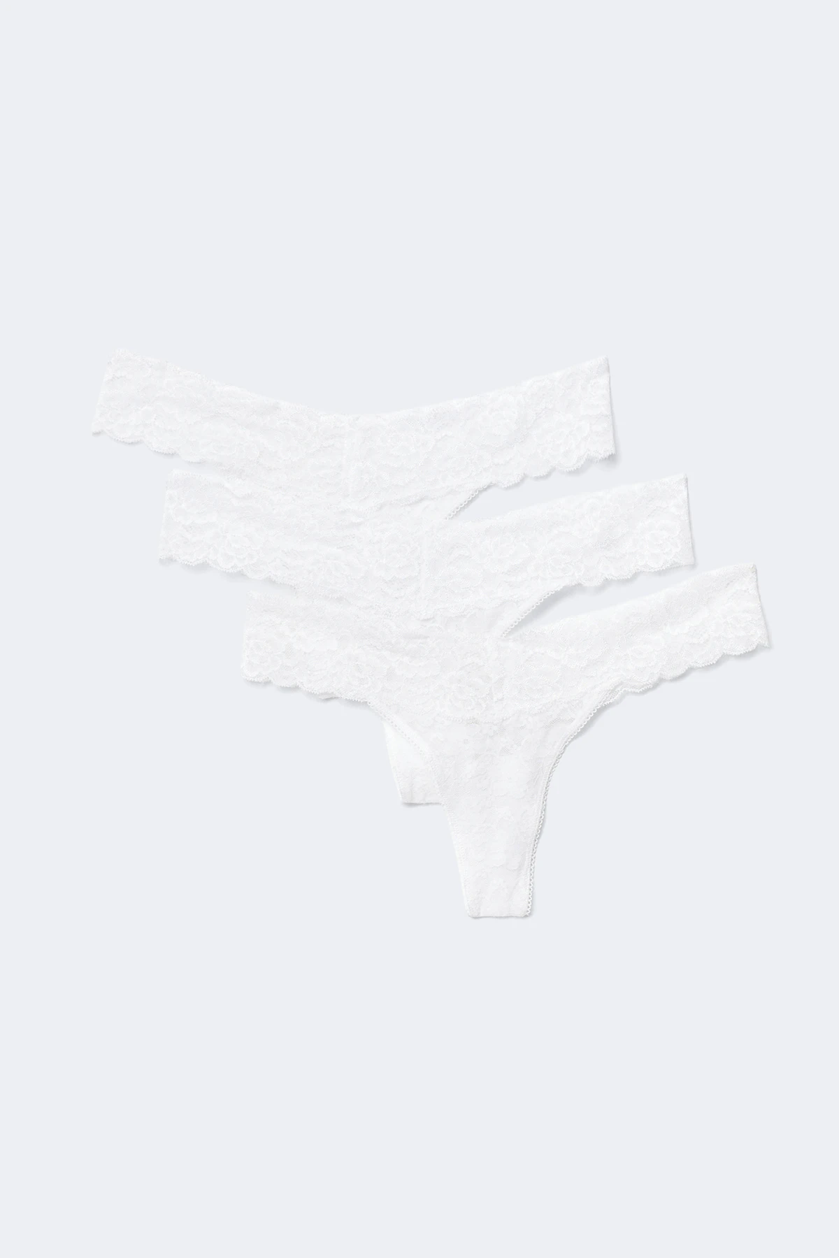 Gina Tricot 3-pack lace thong trosor dam