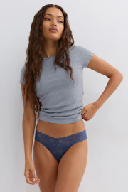 3-pack lace thong