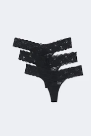 3-pack lace thong