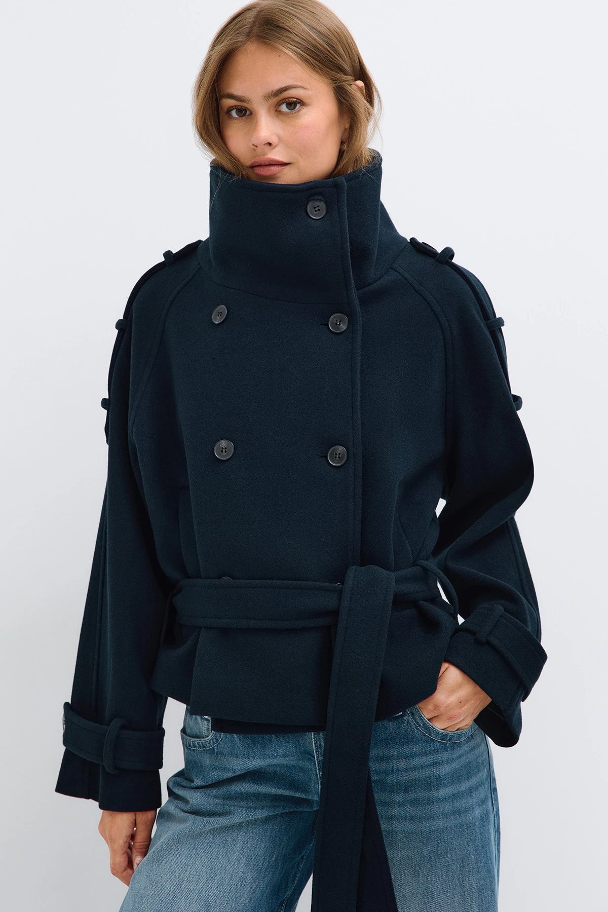 Gina Tricot Wool blend short jacket jackor dam