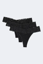3-pack soft cotton thong