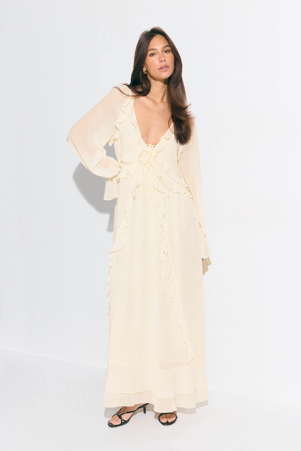 Chiffon maxi dress