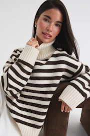 Knitted turtleneck sweater