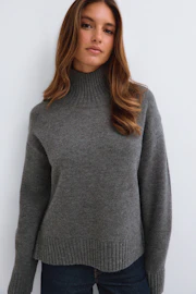 Knitted turtleneck sweater