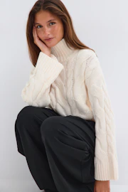 Knitted turtleneck sweater