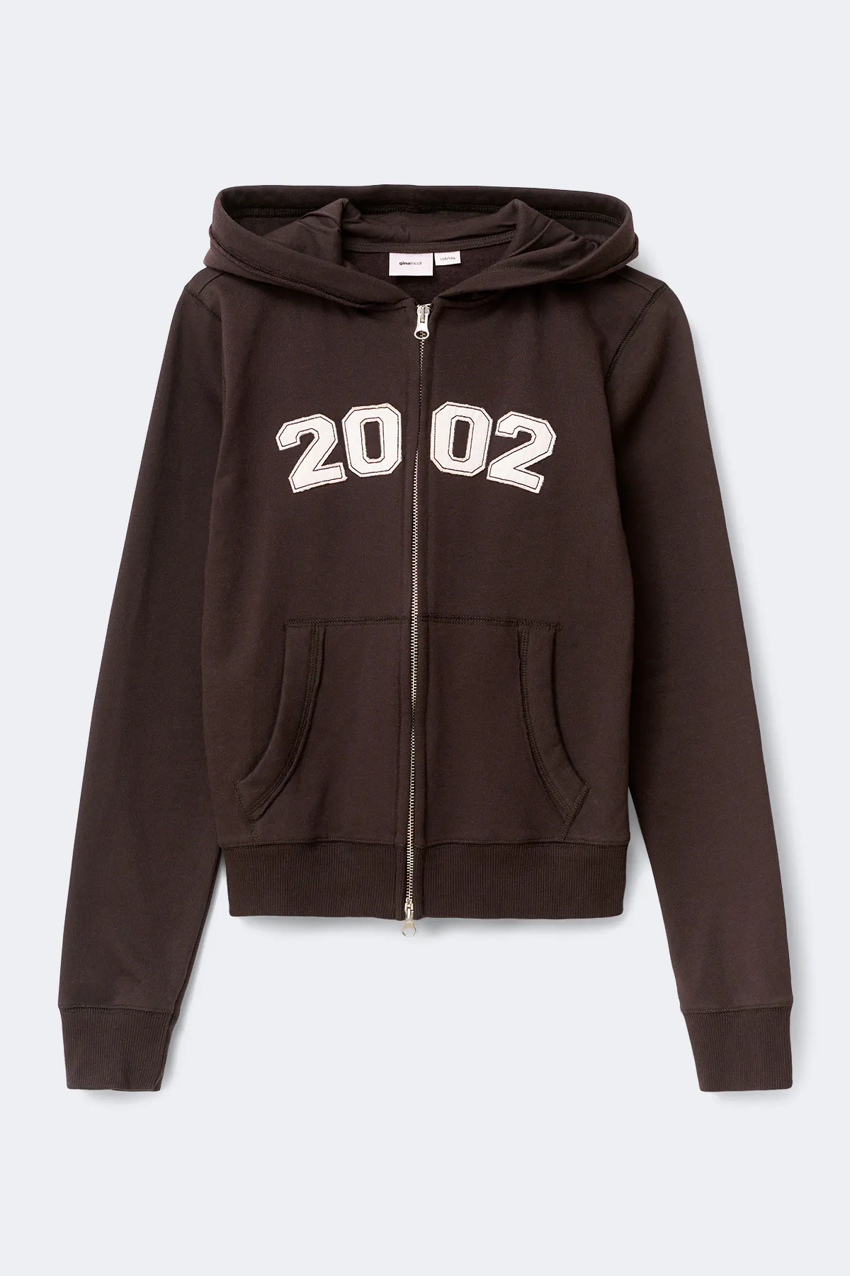 Y y2k 2 way zip hoodie - Brown - Gina Tricot