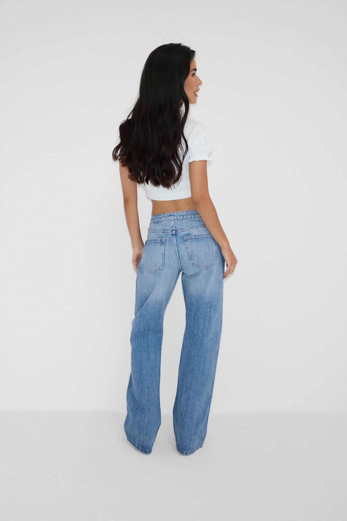 Gina Tricot Low pleat jeans dam – bild 3