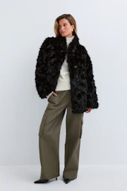 Faux fur jacket