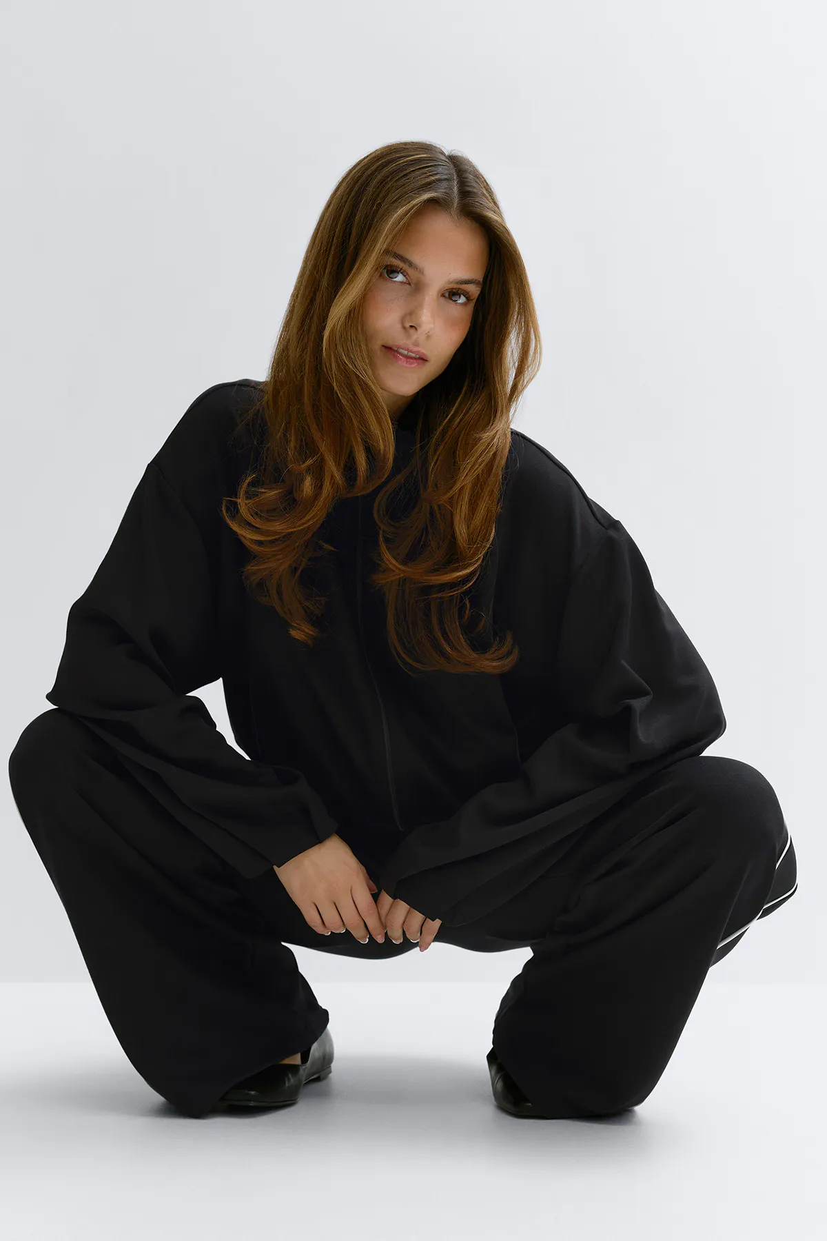 Gina Tricot - Soft sporty zip jacket - Sweatshirts - Zwart - XS - Dames
