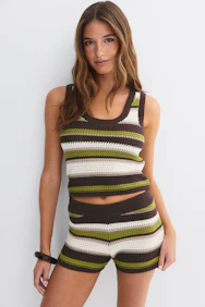 Multi Stripe Knitted Top