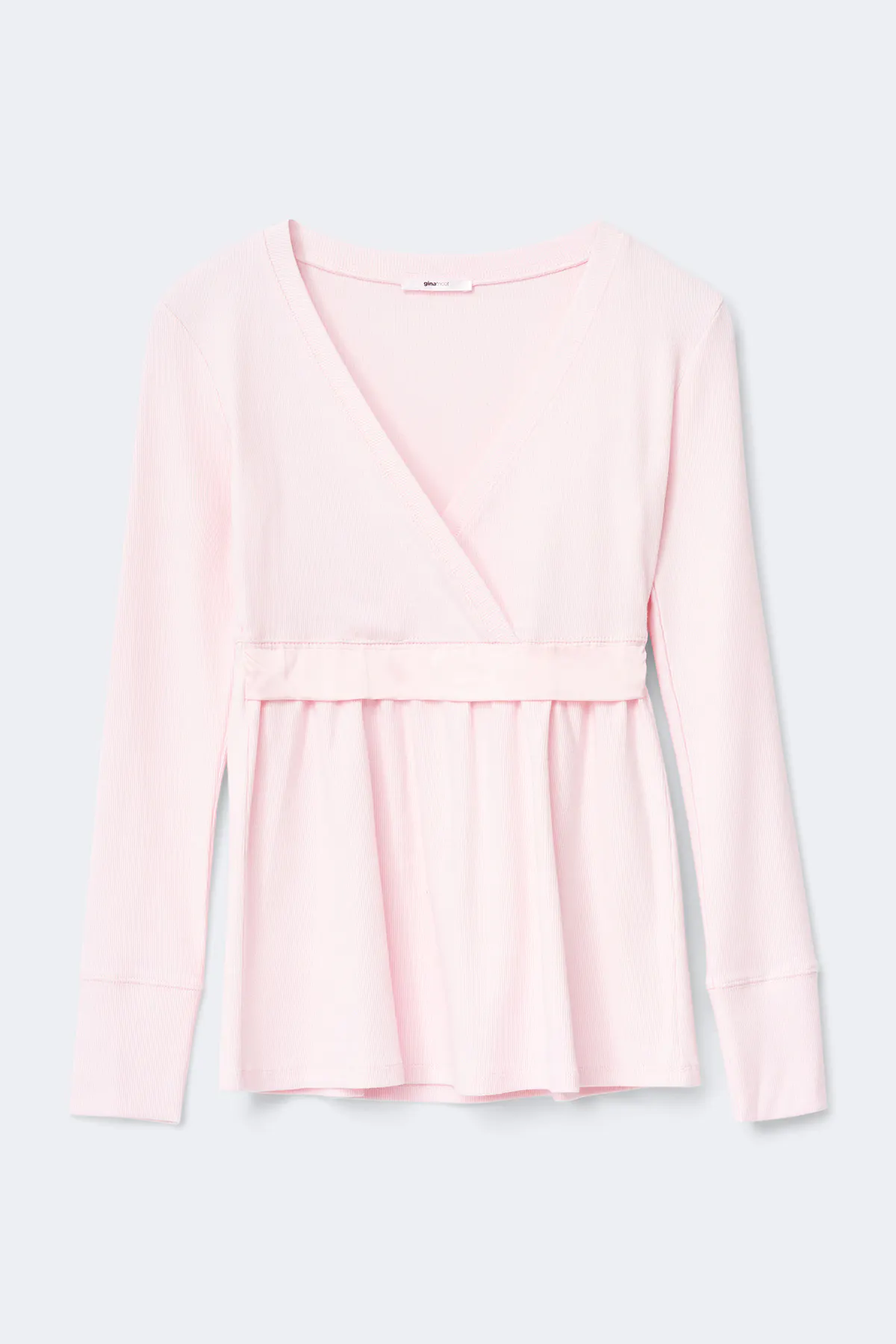 Y long sleeve top - Pink - Gina Tricot