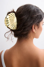 Metal Seashell Hair Clip