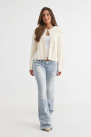 14+ sparkle low flare jeans