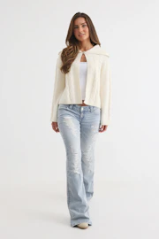 14+ sparkle low flare jeans