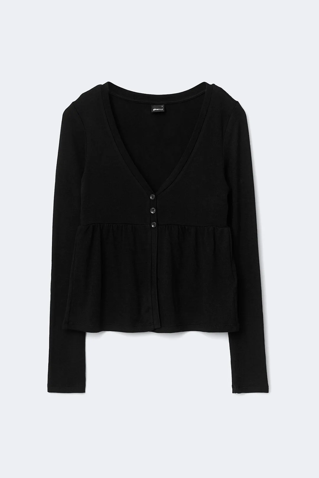 Babydoll top - Black - Women - Gina Tricot