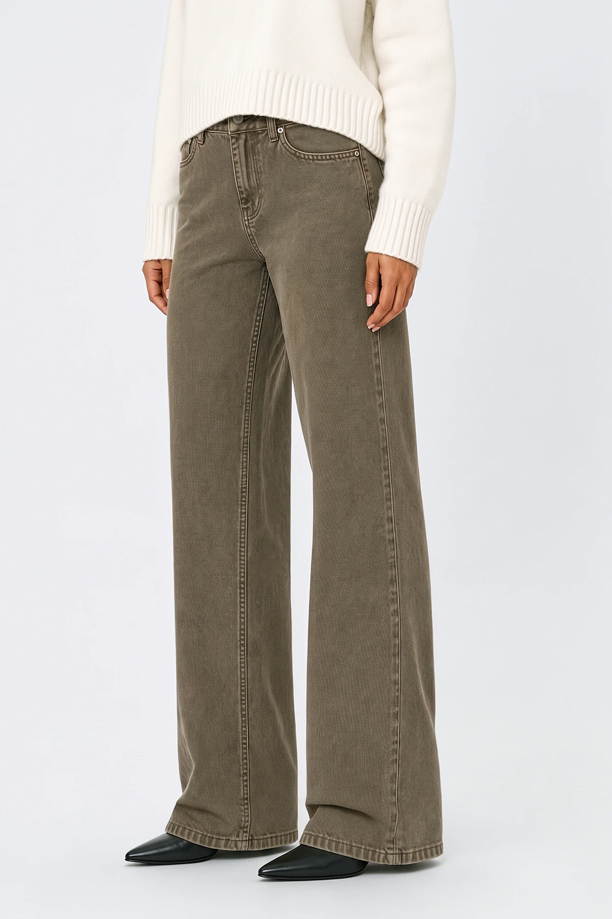 Gina Tricot Boss bby wide tall jeans dam