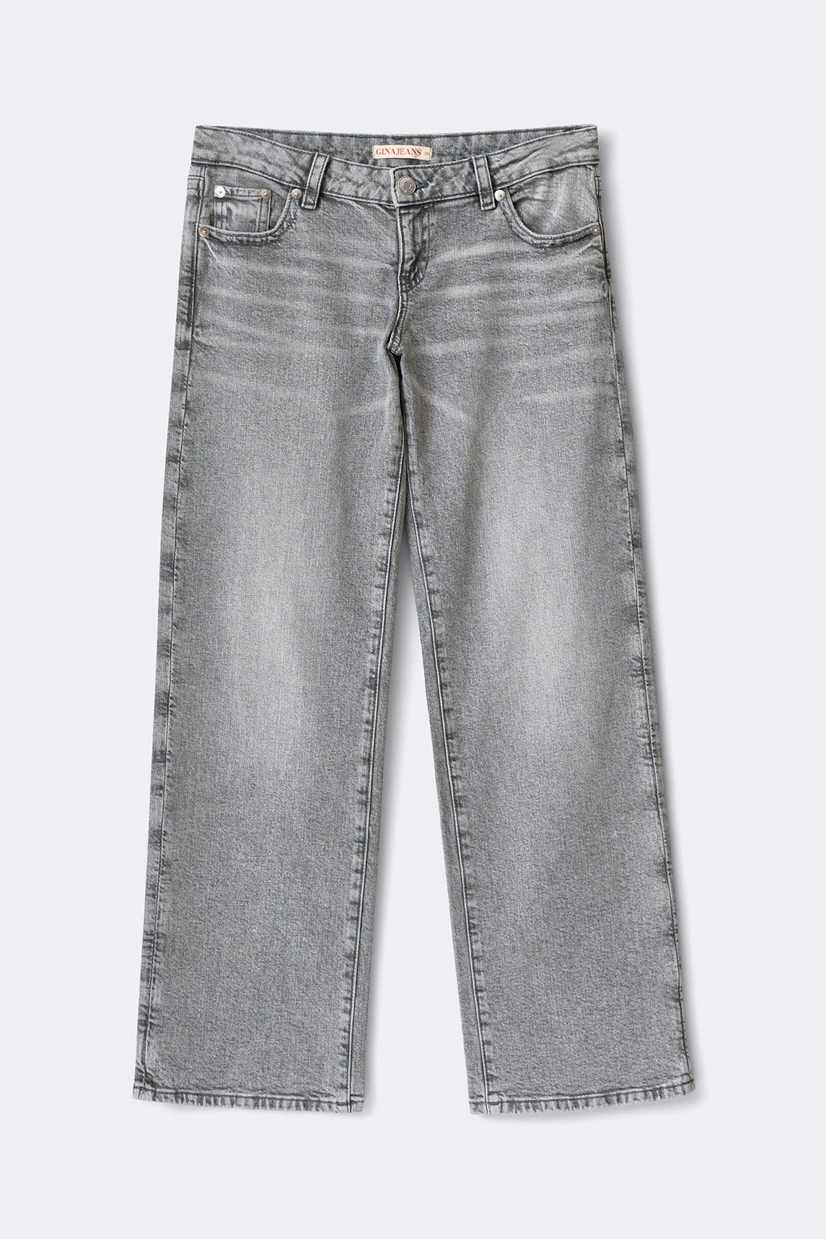 Gina Tricot Rebel low wide tall jeans dam