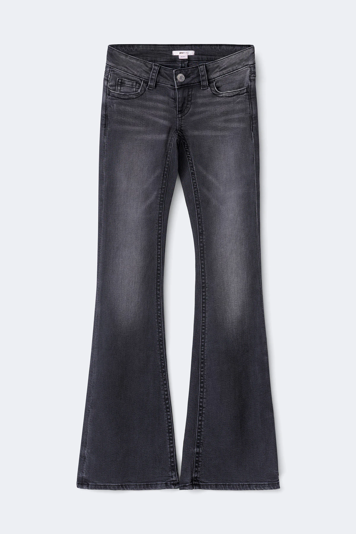 Gina Tricot 14+ decorated low flare jeans dam