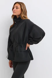 Cinched waist sport jacket