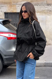 Cinched waist sport jacket