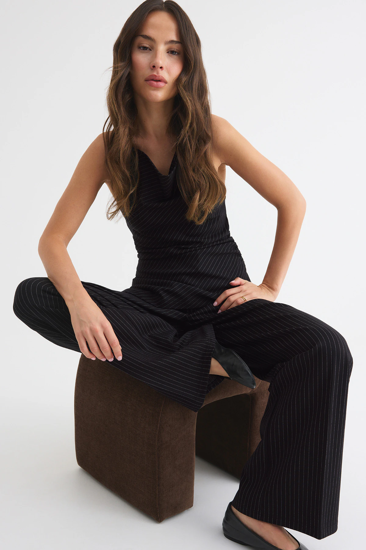 Gina Tricot Jersey tailored trousers byxor dam