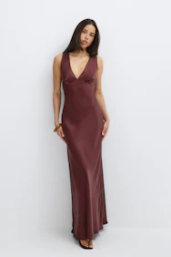 Satin Maxi Dress