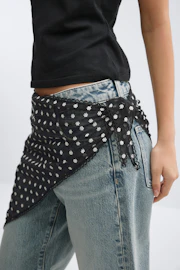 Embroidery hip scarf