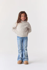 Y petite crew neck kids sweater