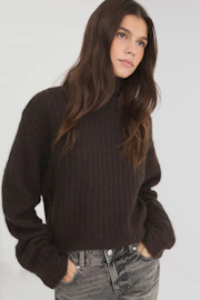 Knitted turtleneck sweater