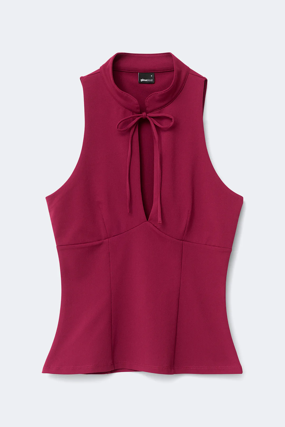 Keyhole tie top - Purple - Women - Gina Tricot