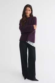 Mohair knitted sweater