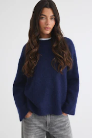 Mohair knitted sweater