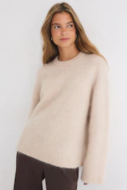 Mohair knitted sweater