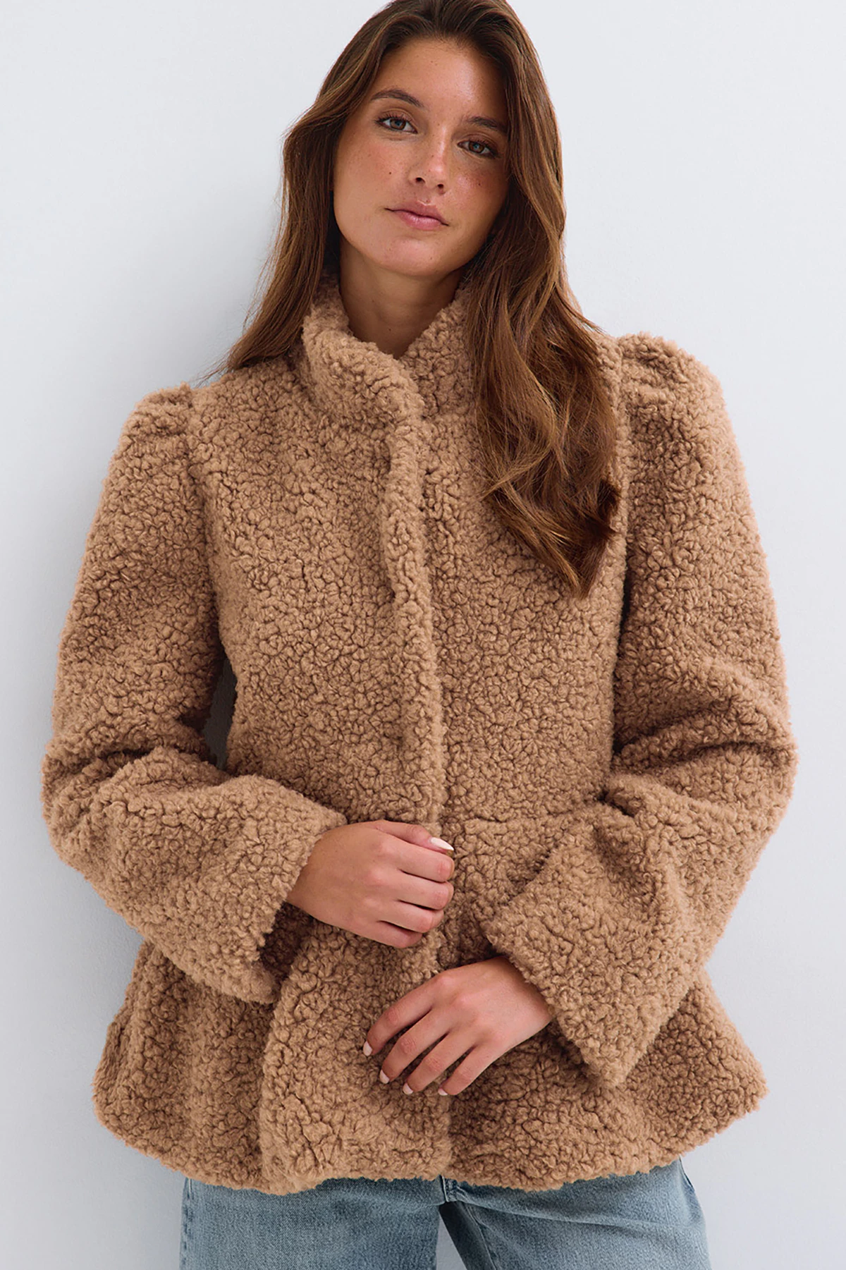Gina Tricot Peplum pile jacket jackor dam