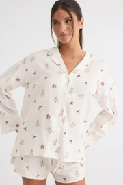 Flannel pyjamas shirt