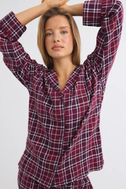 Flannel pyjamas shirt