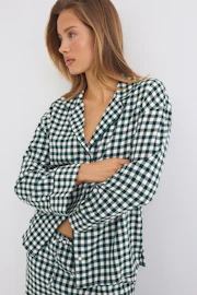 Flannel pyjamas shirt