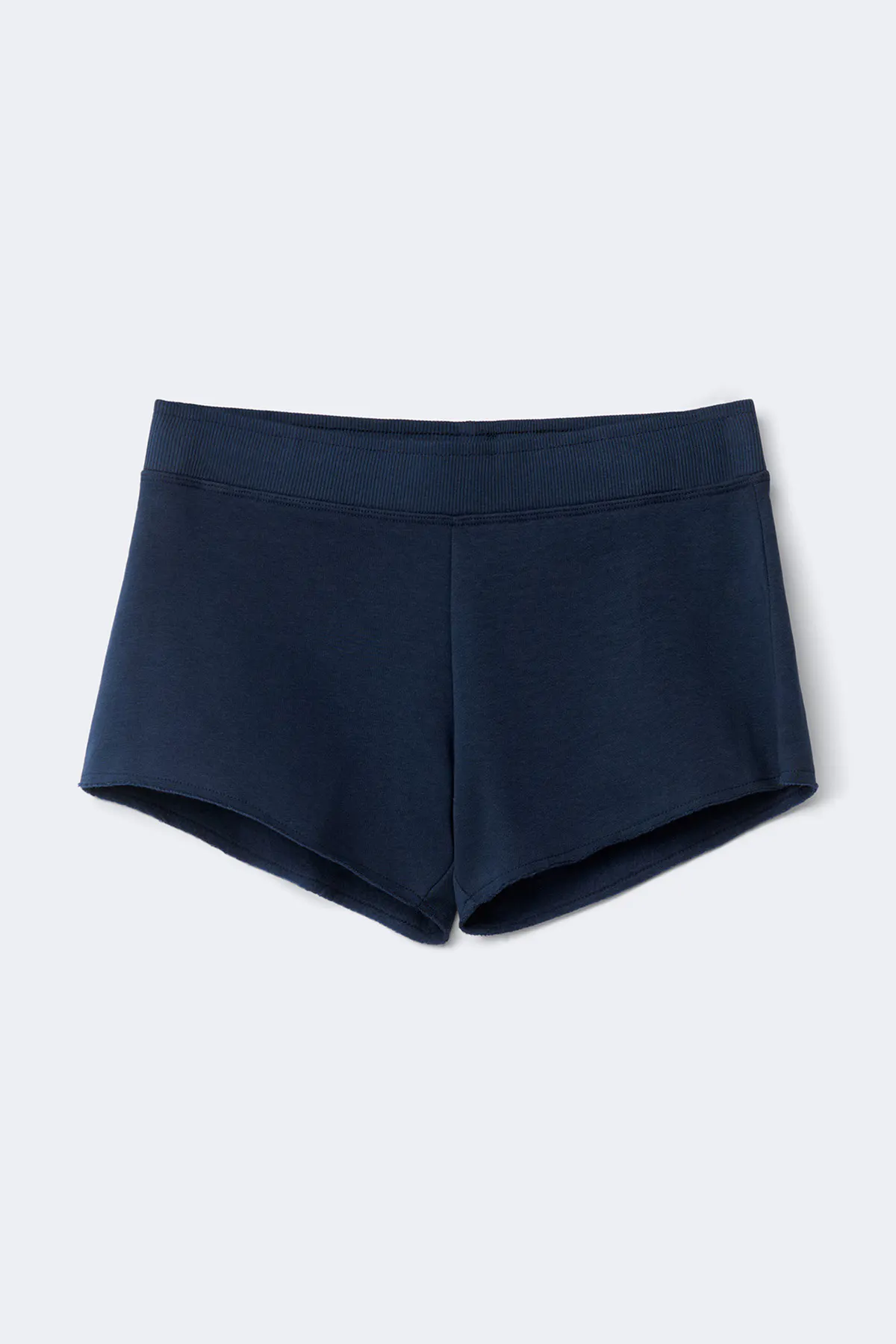 14+ folded waist shorts - Blue - Gina Tricot
