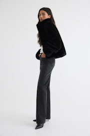 Faux fur jacket