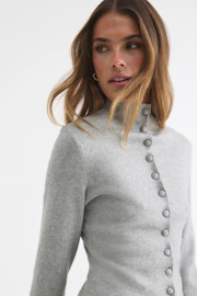 Button knitted cardigan