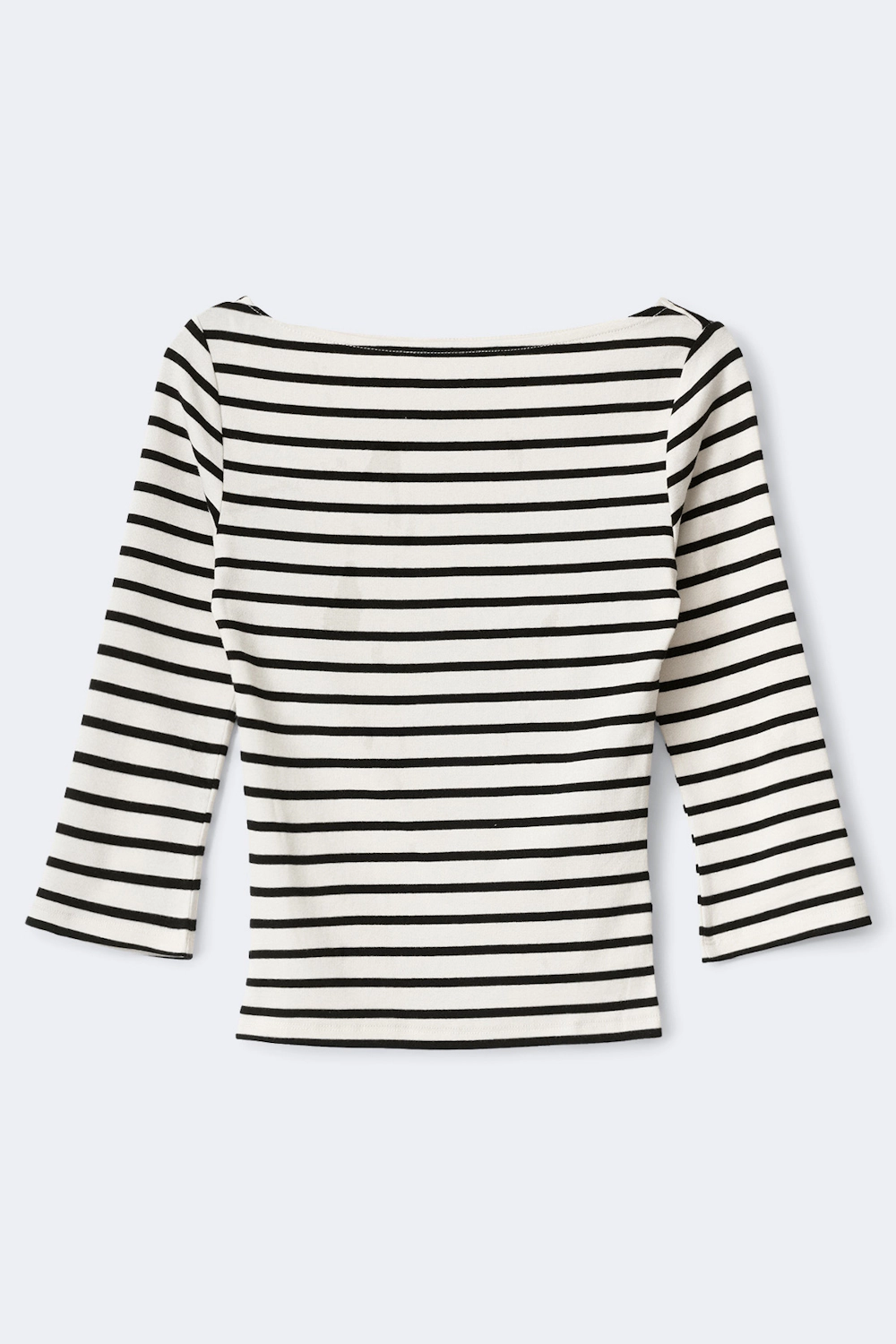 Boatneck quarter-sleeve top