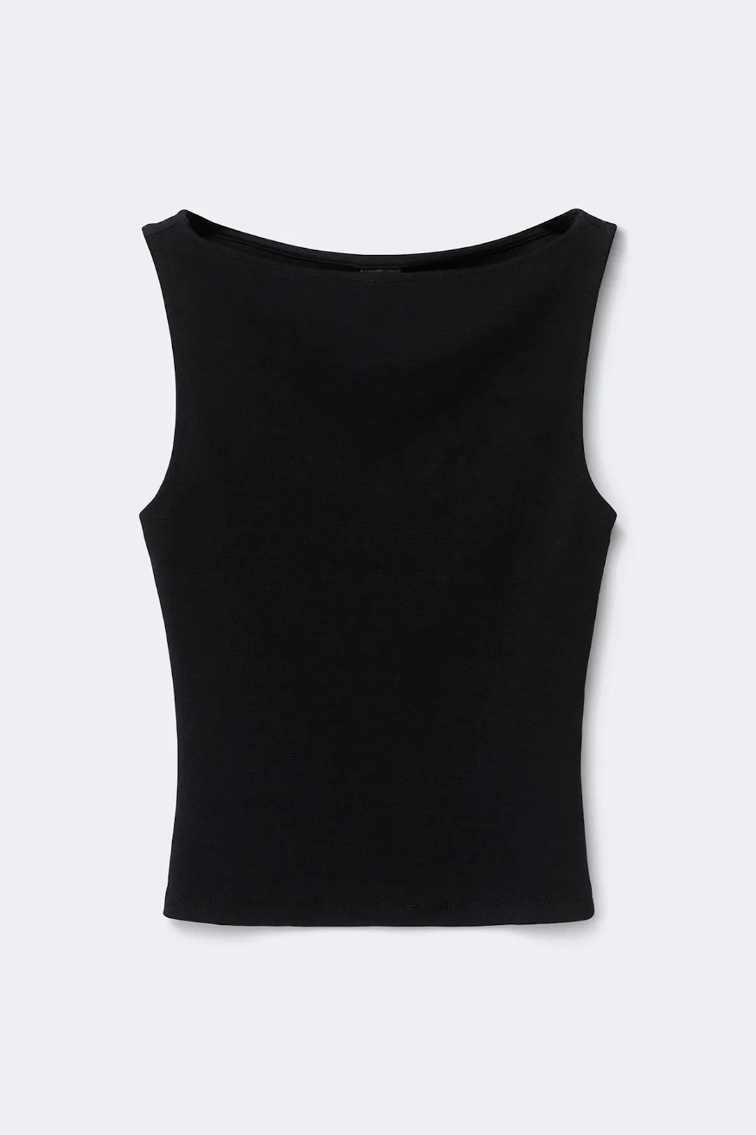 Boatneck tanktop - Svart - Dame - Gina Tricot