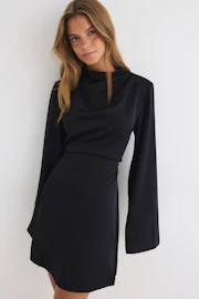 Mini satin dress