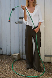 Pleated cargo trousers