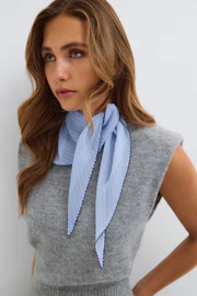 Chiffon triangle scarf